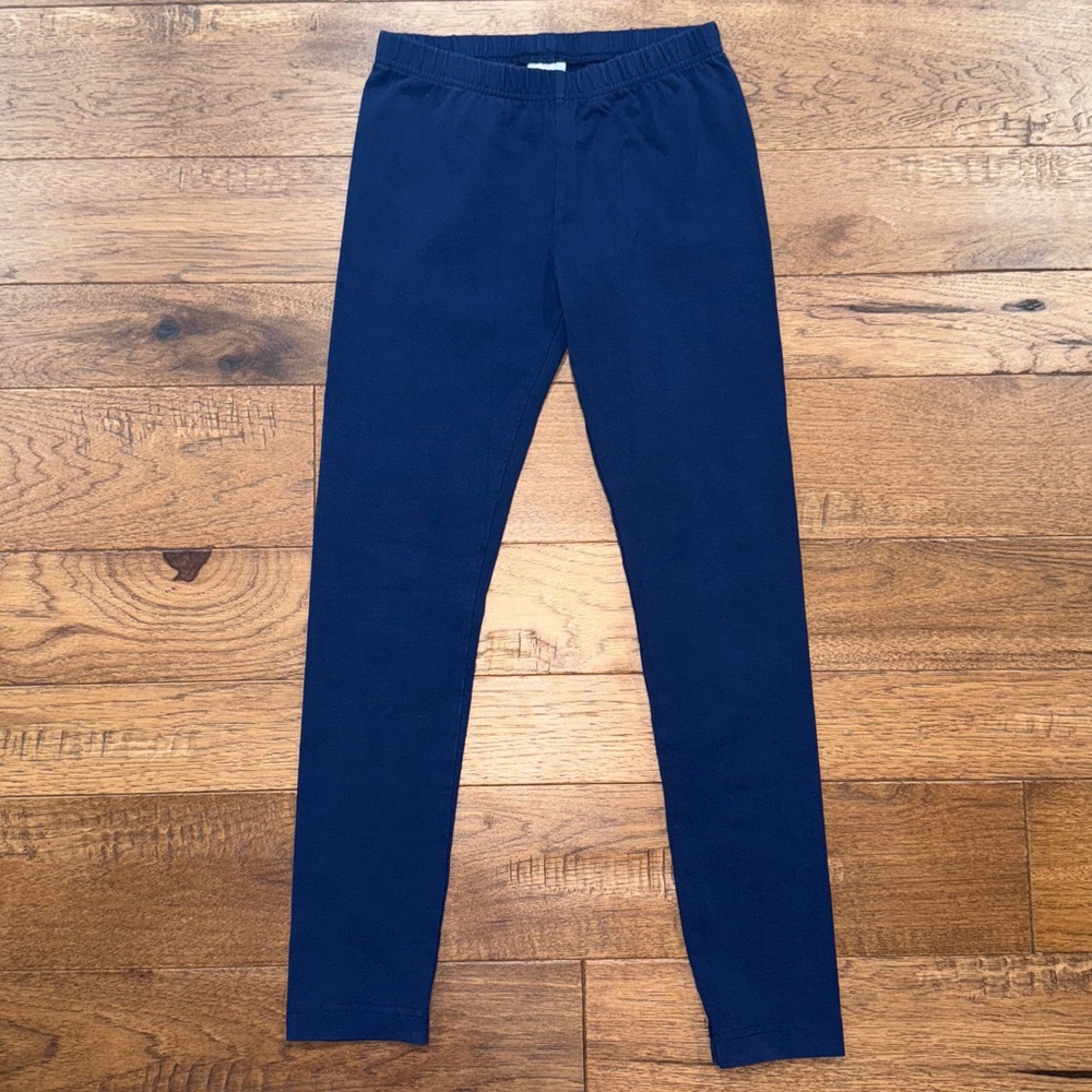 Hanna Andersson Girls Leggings - Size US 10 | 140 cm - Navy Blue